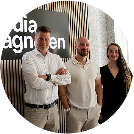 Marketing-Beratung vor Ort, telefonisch oder online: Die Digital-Expertinnen und -Experten der mediamagneten stehen dir stets zur Seite.