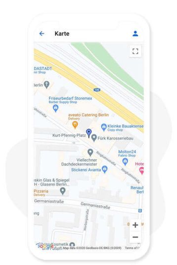 Integriere Google Maps, sodass deine Nutzer dich finden können