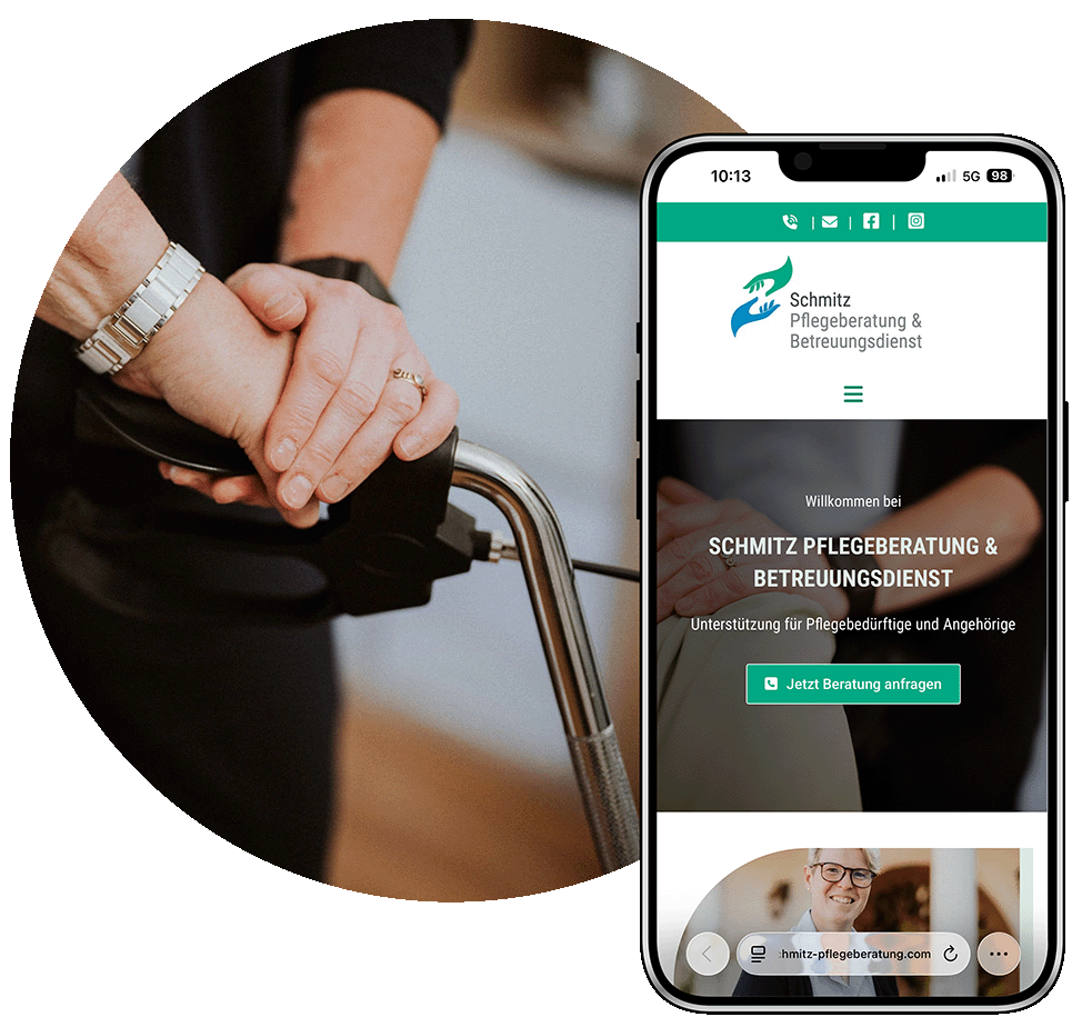 Unsere Website des Monats Juli – Schmitz Pflegeberatung & Betreuungsdienst